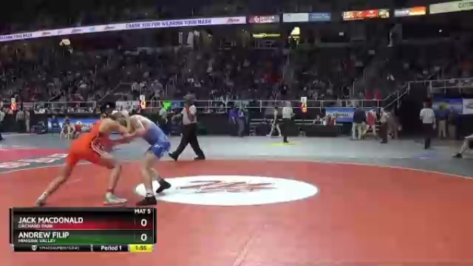 I-189 lbs Champ. Round 2 - Jack Macdonald, Orchard Park vs Andrew Filip ...