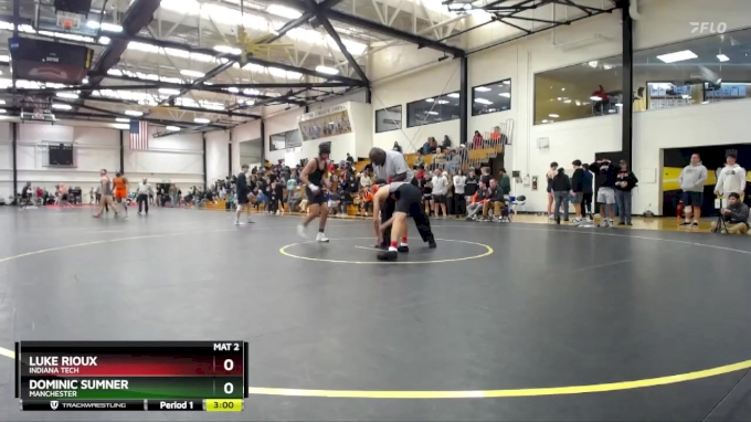 133 lbs Semifinal - Luke Rioux, Indiana Tech vs Dominic Sumner, Manchester