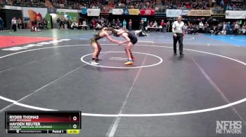 140 lbs Cons. Round 1 - Hayden Reuter, Student Wrestling Development Program vs Ryder Thomas, West Anchorage