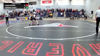 184 lbs Semifinal - Jason Bowers, Friends University vs Jeremiah Voliva, Avila