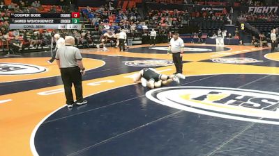 2A 165 lbs Cons. Semi - Cooper Bode, Sycamore (H.S.) vs James Wojcikiewicz, Bethalto (Civic Memorial)