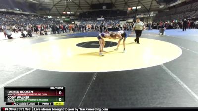 96 lbs Cons. Semi - Parker Kooken, Anacortes Hawkeyes Wrestling Club vs Cody Walker, Inland Northwest Wrestling Training Center