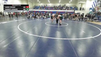 215 lbs 1st Place Match - Garrett Leonard, Lake City vs James Vincent, Lake City