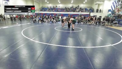 215 lbs 1st Place Match - Garrett Leonard, Lake City vs James Vincent, Lake City