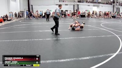 120 lbs Round 3 (8 Team) - Frankie Spagnola, Iron Horse 2 vs Henry Jones, VA Team Predator