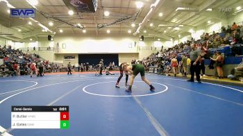 110 lbs Consolation - Preston Butler, Hilldale Youth Wrestling Club vs Jace Gates, Gore Pirates Youth Wrestling