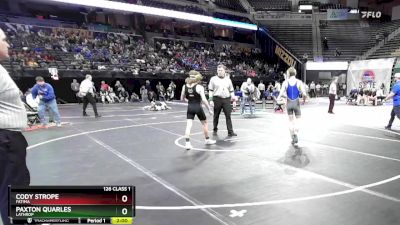 126 Class 1 lbs Quarterfinal - Cody Strope, Fatima vs Paxton Quarles, Lathrop