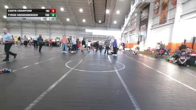 150 lbs Round 6 (8 Team) - Cadyn Crawford, Freakztyle Wrecking Crew vs Tyson Kronenberger, FORGE