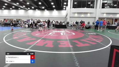 105 lbs Rr Rnd 2 - Joseph Noteboom, Alabama vs Wyatt Line, Georgia