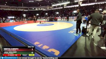 Girls 105 lbs Quarterfinal - Bertha Cubrera, SLAM Academy (Girls) vs Leah Wallway, La Center (Girls)