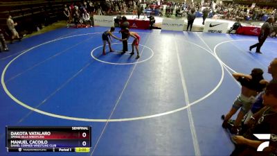 92 lbs Semifinal - Dakota Vatalaro, Spring Hills Wrestling vs Manuel Cacoilo, Daniel Cormier Wrestling Club