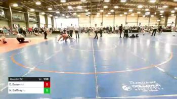 160 lbs Round Of 32 - Destiny Brown, MO vs Noelle Gaffney, NJ