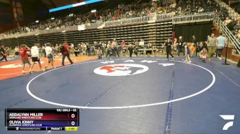 62 lbs 1st Place Match - Addalynn Miller, Worland Wrestling Club vs Olivia Kinny, Glenrock Wrestling Club