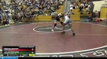 182 lbs Semis & 1st Wb (8 Team) - Jaylon McCloud, Colquitt County vs Tristan Graham, North Forsyth