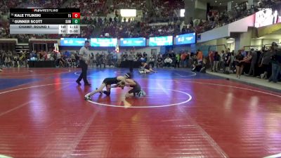 90 lbs Champ. Round 1 - Kale Tylinski, Falls Academy vs Gunner Scott, Snake River Youth Wrestling Cl