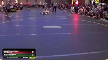 64 lbs Champ. Round 1 - Wyatt Saathoff, Millard South vs Karson Smith, Nebraska Boyz