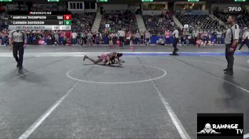 110 lbs 1st Place Match - Carmen Davidson, Slyfox vs Jamiyah Thompson, Team Of Hard Knox