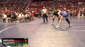 1A-157 lbs Quarterfinal - Kayden Baxter, AHSTW vs Will Buckholdt, Underwood