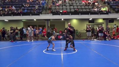 58 lbs Quarters - Rivers Tahdooahnippah, Elgin Wrestling Club vs Gabriel Roark, Open Mats Wrestling Club