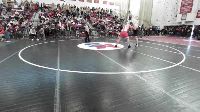 285 lbs Quarterfinal - Cody Hill, North Attleborough vs Jonny Radzevich, Duxbury