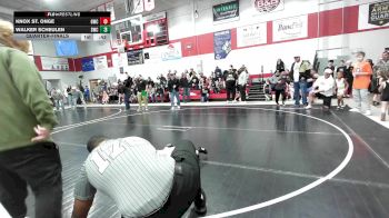 45 lbs Quarterfinal - Knox St. Onge, Gravette Wrestling Club vs Walker Scheulen, Salina Wrestling Club