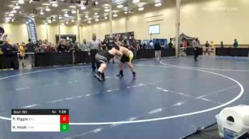 252 lbs Semifinal - Perry Riggle, Belle Vernon vs Hunter Houk, Thomas Jefferson