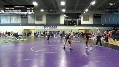 170 lbs Quarterfinal - Hayleigh Forster, Dubuque Senior vs Ava Pfab, Western Dubuque