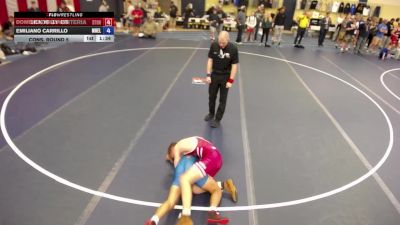 126 lbs Cons. Round 5 - Domenek Williams, Storm vs Emiliano Carrillo, MN Elite