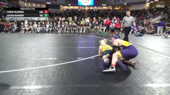 215 lbs Quarterfinal - Chris Bloedel, Lake Mills vs Lucas Manzer, Riverside, Oakland