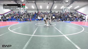 120 lbs Semifinal - C. Hill, McAlester High School Girls vs Elisabeth Courverler, Sapulpa High School Girls