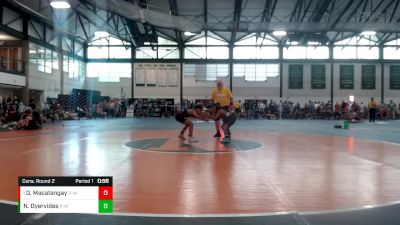 74-78 lbs Cons. Round 2 - Daniel Macatangay, Bolingbrook Jr. Raiders vs Nikolas Oyervides, Oak Forest Warriors Wrestling