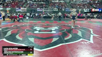 G - 126 lbs Quarterfinal - Lucia Schlapfer, Missoula Big Sky / Loyola Sacred Heart (Girls) vs Ashlynn Kistenmacher, Shepherd (Girls)