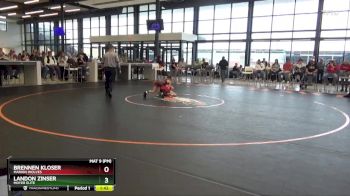 J-2 lbs Semifinal - Landon Zinser, Moyer Elite vs Brennen Kloser, Marion Wolves