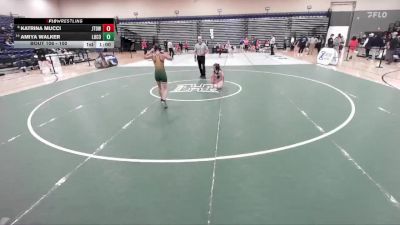 100 lbs Cons. Round 1 - Amiya Walker, Louisa County vs Katrina Mucci, Jamestown