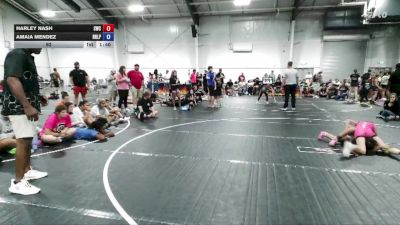 92 lbs Placement (4 Team) - Harley Nash, Storm Wrestling Center vs Amaia Mendez, R&R Ladies Purple