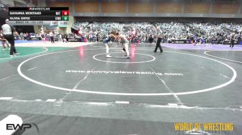 127 lbs Round Of 16 - Savanna Montano, Mat Rats vs Olivia Ortiz, Exeter X-Men