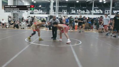 128 lbs Rr Rnd 1 - Daniel Roman, Scorpions - HSC vs Christian Garcia, VHW Red - HSC