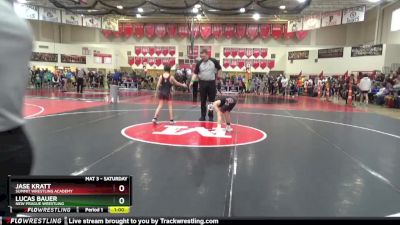 80 lbs Champ. Round 1 - Lucas Bauer, New Prague Wrestling vs Jase Kratt, Summit Wrestling Academy