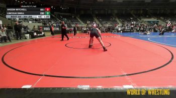 200 lbs 2nd Place - AKEEM Mitchell, NM Gold vs Lincoln Snell, South Side Wrestling Club
