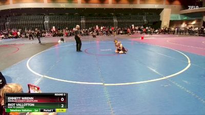 76-81 lbs Round 3 - Emmett Wrenn, Douglas County Grapplers vs Riot Vallotton, Run To Danger