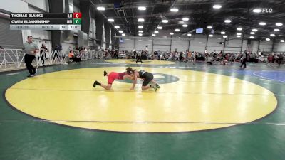 105 lbs Rr Rnd 2 - Thomas Blanke, Illinois Menace - MS vs Owen Blankenship, Indiana Outlaws Maroon - MS