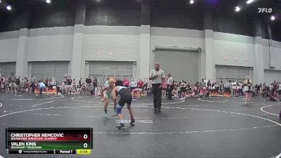 75 lbs Cons. Semi - Christopher Nemcovic, Roundtree Wrestling Academy vs Valen King, Rockmart Takedown