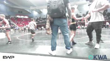 76-80 lbs Consi Of 4 - Ellise Dickson, Owasso Takedown Club vs Kian Rodriguez, Honey Badgers Wrestling Club