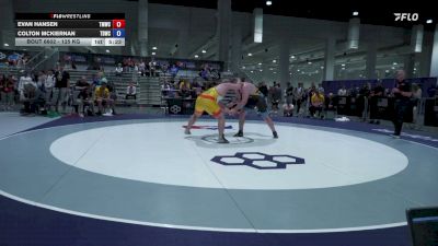 125 kg Cons. Sub-quarters - Evan Hansen, TMWC vs Colton McKiernan, Tiger Den Wrestling Club