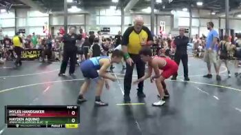 101 lbs Round 3 (6 Team) - Myles Handsaker, Steel Valley vs Hayden Aquino, American Gladiators-Blue