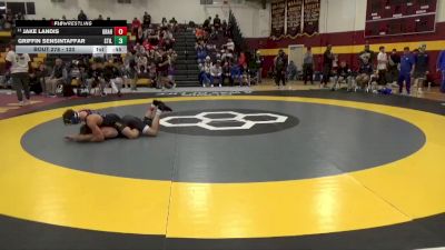 120 lbs Cons. Round 2 - Jake Landis, Graham vs Griffin Sensintaffar, Stillwater