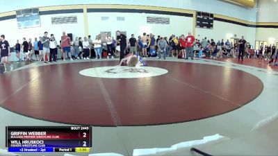 120 lbs Cons. Round 4 - Griffin Webber, Bulldog Premier Wrestling Club vs Will Hruskoci, Fishers Wrestling Club