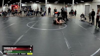 88 lbs Round 1 (4 Team) - Maddox Millan, Mat Warriors Red vs Sam Moon, Full Circle