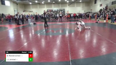 95 lbs Quarterfinal - Jack Jerstad, MN Elite vs Brock Manderschied, Alexandria