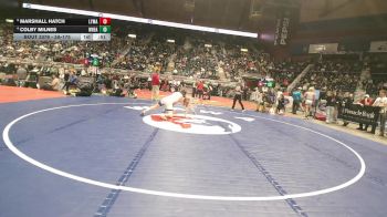 3A-175 lbs 5th Place Match - Colby Milnes, Wheatland vs Marshall Hatch, Lyman